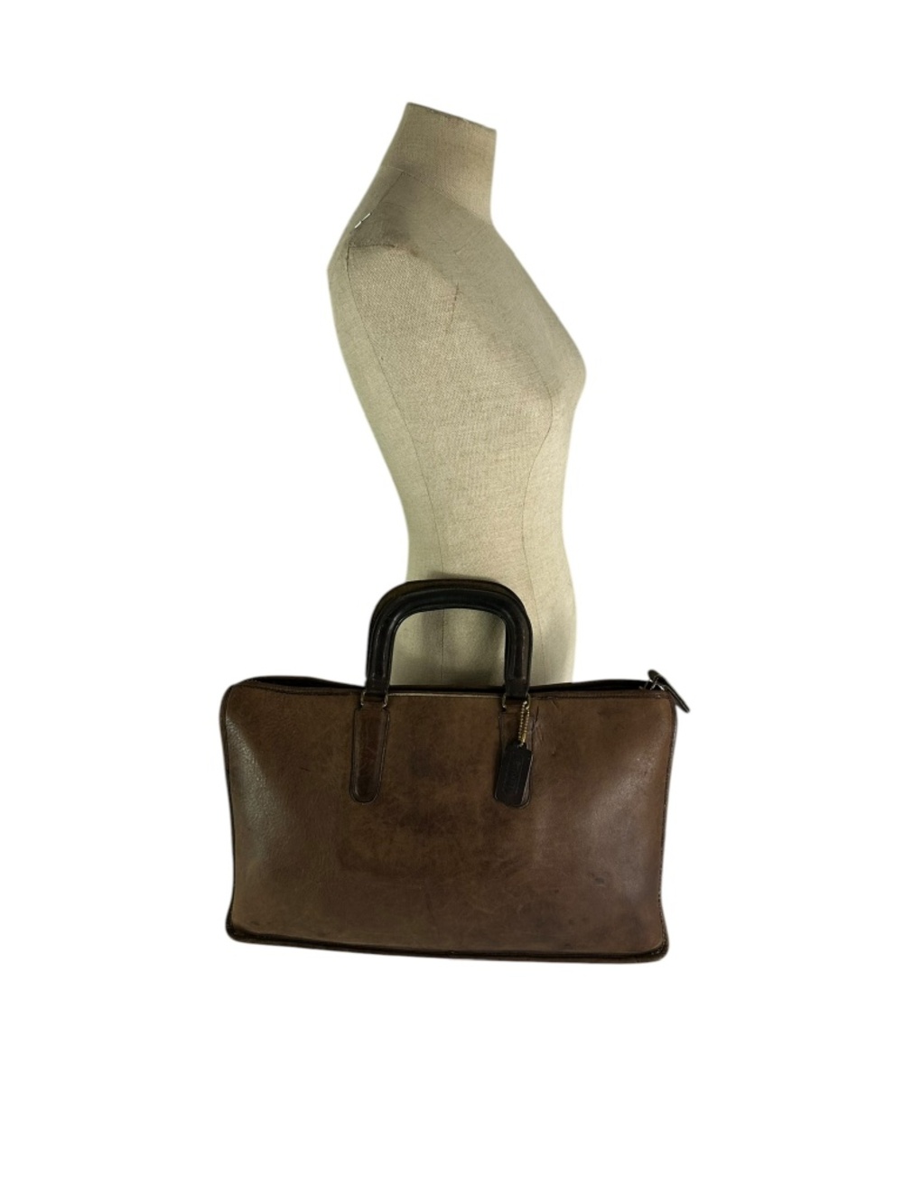 Genuine Vintage COACH Brown Leather Briefcase Attache Unisex